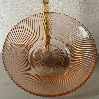 Vintage, pink serving bowl