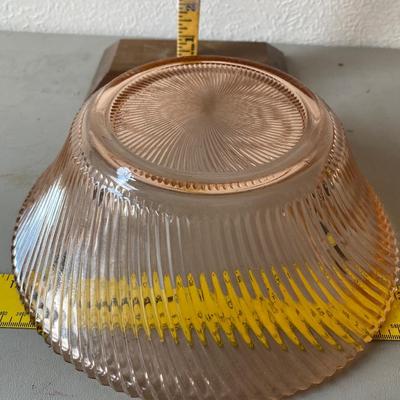 Vintage, pink serving bowl