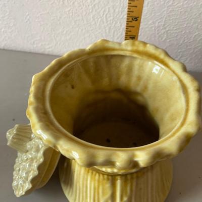 Ceramic wheat cookie jar