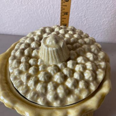 Ceramic wheat cookie jar