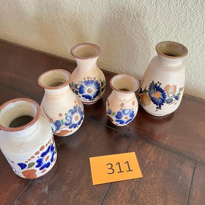 Collection of Mexican Pottery Vases