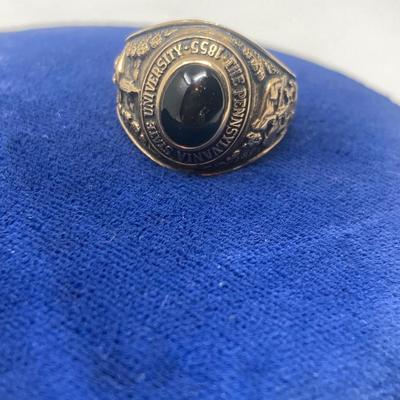 Lot of 3 Vintage 10k Yellow Gold High School and College Class Rings
