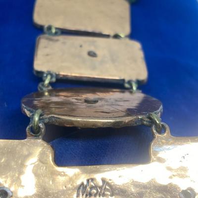 Casa Maya Hand wrought, Mid Century, Hammered, Copper Necklace