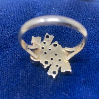 Silver Pendant and 900 sterling ring with red stones