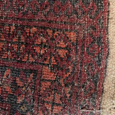 Could be Antique Red Bashir Tribal Rug 4'W x 6.5'L