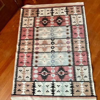 Could be Flatweave Kilim Rug 4.25'W x 6'L