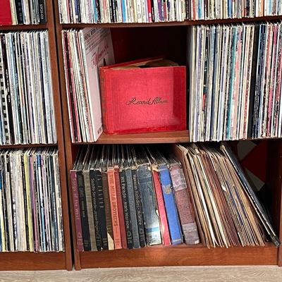 LOT 9  MASSIVE RECORD COLLECTION ROCK CLASSICAL SOUND TRACKS JAZZ POP BOXED SETS