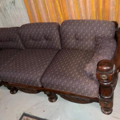 Vintage Couch and loveseat ( recovered ).