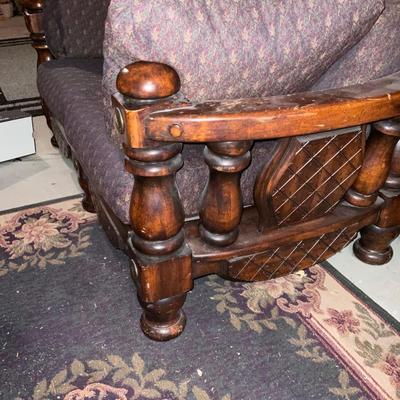 Vintage Couch and loveseat ( recovered ).
