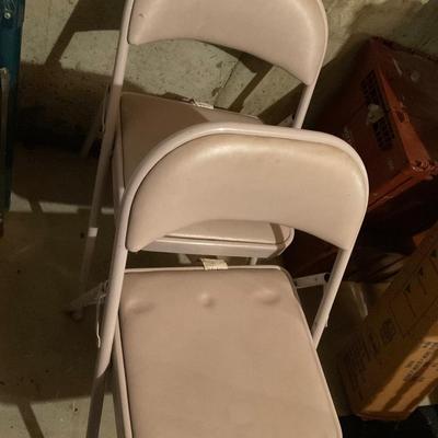 Two folding chairs