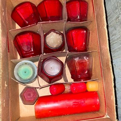 Candles and tray