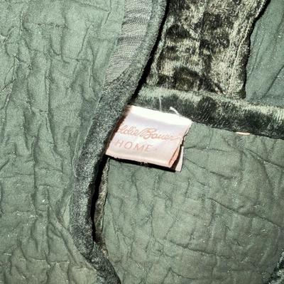 Eddie Bauer pillow shams and blanket.  Queen