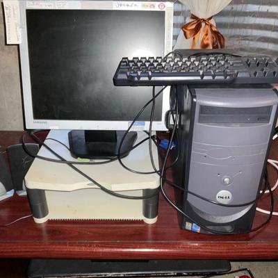 Dell hard drive and keyboard and Samsung screen