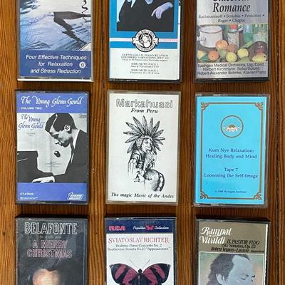 Large lot of books, cassette tapes and cd's