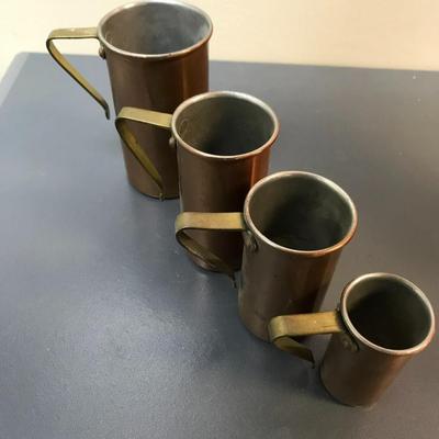 Copper measuring cups