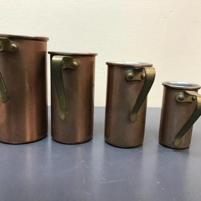Copper measuring cups