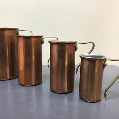 Copper measuring cups