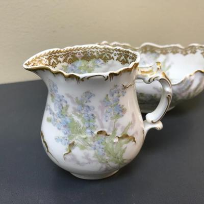 H&C France Haviland Limoges sugar and creamer