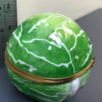 Limoges Cabbage trinket box
