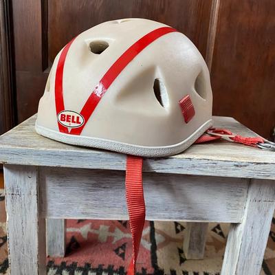Lot of decorative items and vintage sports equipment