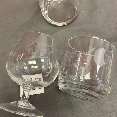 Ice Bowl and Glasses