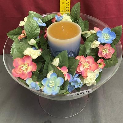 Spring Centerpiece with Candle