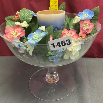 Spring Centerpiece with Candle