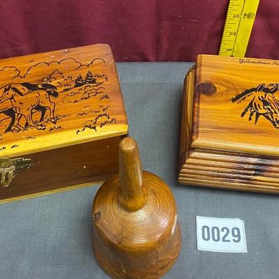 Wooden Boxes and Bell