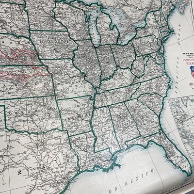 Union Pacific Railroad MAP, Original 