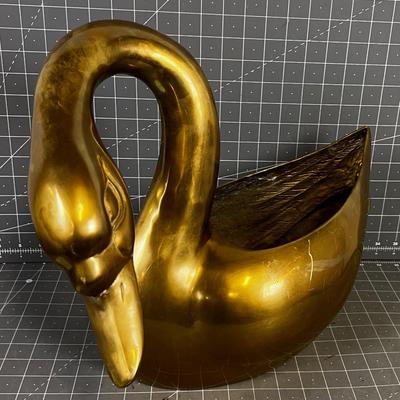 Large Brass SWAN Planter or whatever? 