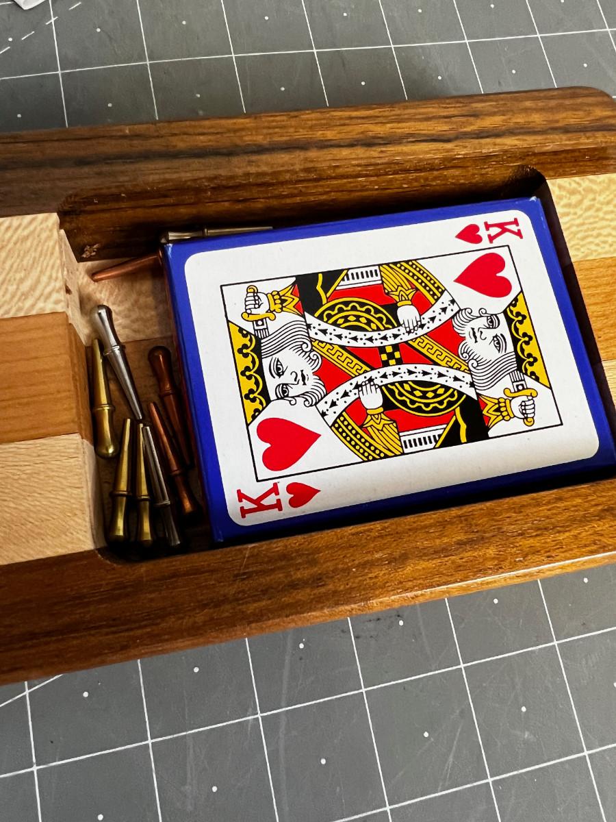 Hand Made Cribbage Board, by Marble Board Games Sandy Utah