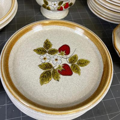 Mikasa Stoneware Luscious Strawberry Pattern