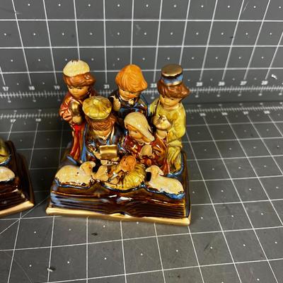 2 Sets - Nativity Scenes with Baby J