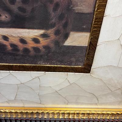Marteen the Cheeta Print Framed, Beautiful! by Elaine Vollherbst