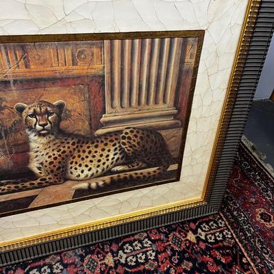 Marteen the Cheeta Print Framed, Beautiful! by Elaine Vollherbst