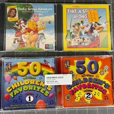4 Children's CD's NEW Disney & Winnie the Pooh