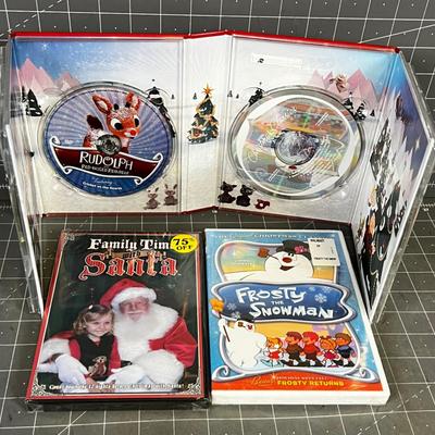 New Christmas DVD's Frosty, Family Time Santa, Rudolf 
