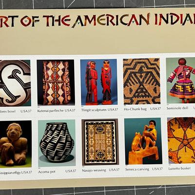 Art of the American Indian Stamps .37 - 2nd Sheet
