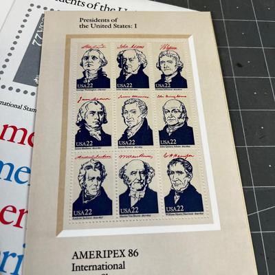 1986 Presidential Mint Set Stamps Presidents of the United States Set 1