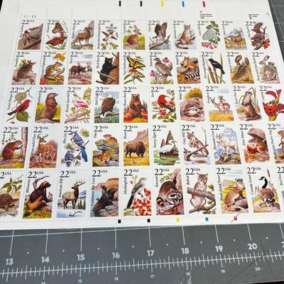 Wild Life American Stamp Collection Full Sheet plus Book 