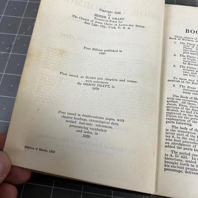 ANTIQUE Book of Mormon Dated 1928 March