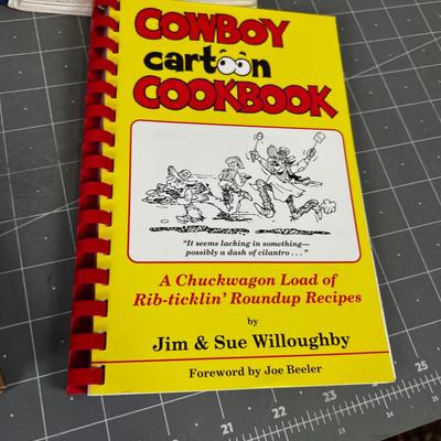 (5) Collection of Cook Books: Utah Regional, Lion House, Utah, Cowboy, Jackson Hole