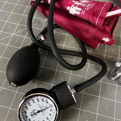Blood Pressure Cuff and Stethoscope 