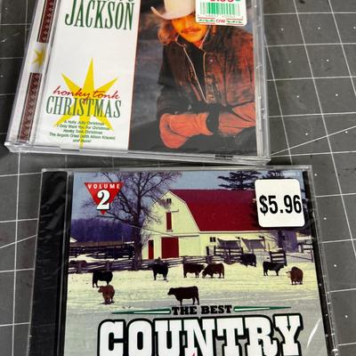 8 Country Western Artist Christmas CD's