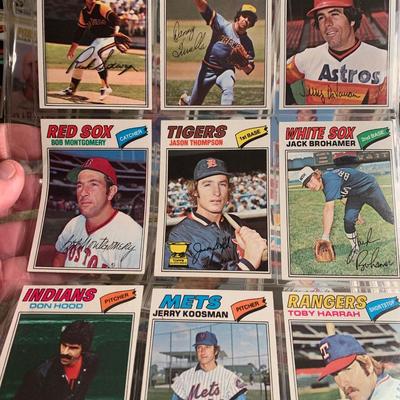 1970s Topps Baseball Trading Card Lot