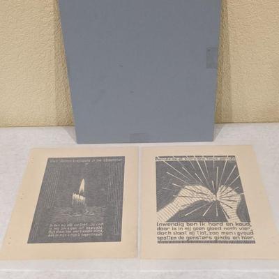 MC Escher Early 'Emblemata' Lithographs