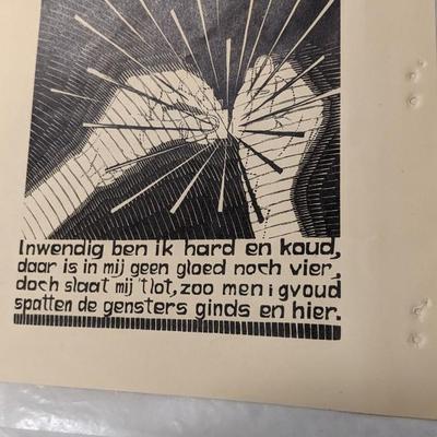 MC Escher Early 'Emblemata' Lithographs