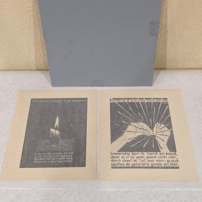 MC Escher Early 'Emblemata' Lithographs