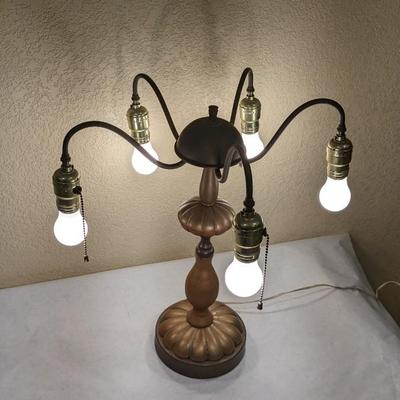 Neo Classical 5 Head Gooseneck Table Lamp