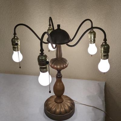 Neo Classical 5 Head Gooseneck Table Lamp